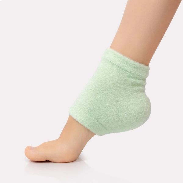 Зволожувальні маска-шкарпетки з гелевою підкладкою VOESH Moisturizing Heel Socks Mint VFS003MNT фото