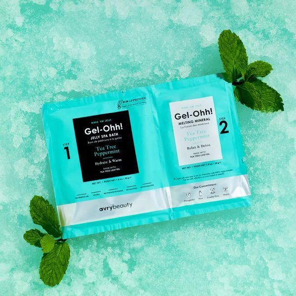 Спа набір желейна ванна "Чайне дерево та м'ята перцева" Gel-Ohh! Jelly Spa Bath Tea Tree Peppermint  AJ001TTP фото