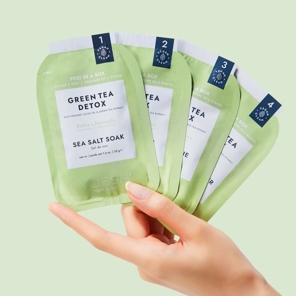 Набір для педикюру делюкс "Детокс із зеленим чаєм" Pedi in a Box Deluxe 4 Step - Green Tea Detox VPC208GRT фото