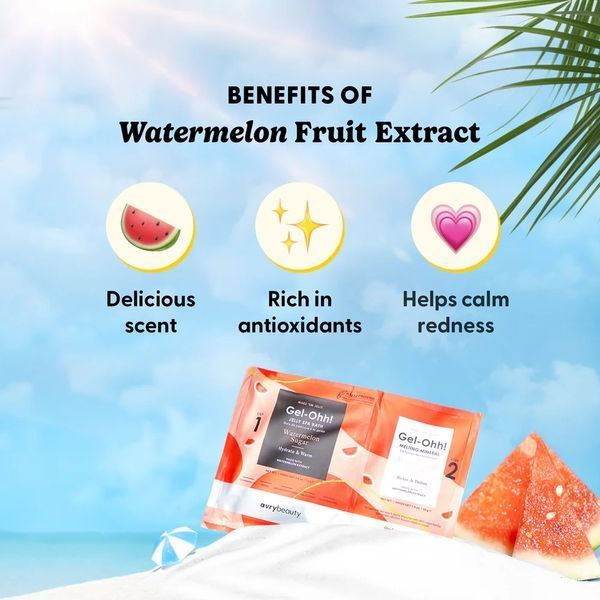 Спа набір желейна ванна "Кавун" - Gel-Ohh! Jelly Spa Bath Watermelon Sugar  AJ001WTRS фото