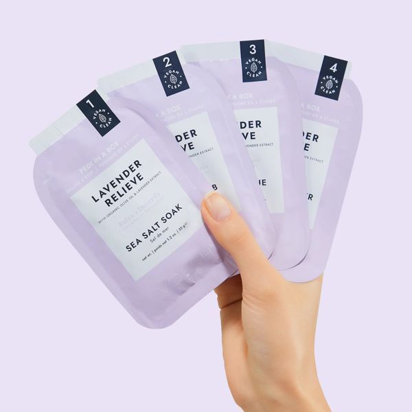 Набір для педикюру делюкс "Лавандове полегшення" Pedi in a Box Deluxe 4 Step - Lavender Relieve VPC208LVR фото