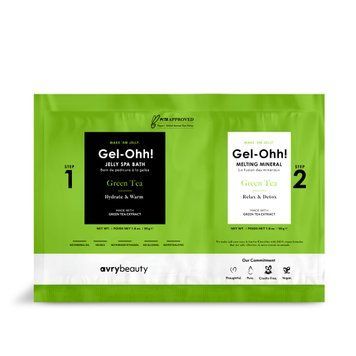 Спа набір желейна ванна "Зелений чай" AvryBeauty Gel-Ohh! Jelly Spa Bath Green Tea AJ001GRT фото