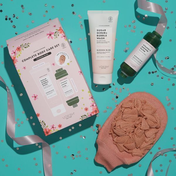 Набір для тіла "Блаженство квітів" Body Care Set Blossom Bliss (Filter + Sugar Scrub + Loofah) VBC337BSM фото