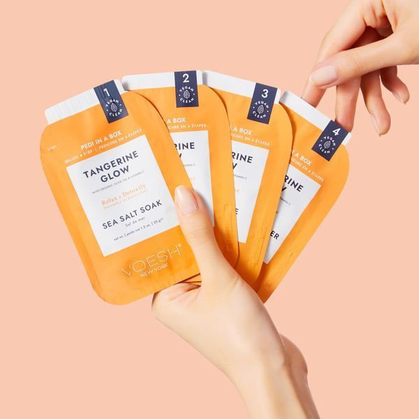 Набір для педикюру делюкс "Мандариновий твіст" Pedi in a Box Deluxe 4 Step - Tangerine Glow VPC208TGN фото